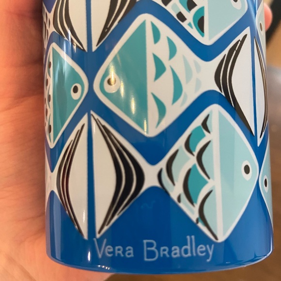 NWOT Vera Bradley Blue Fish Pattern Tumbler - Picture 5 of 5